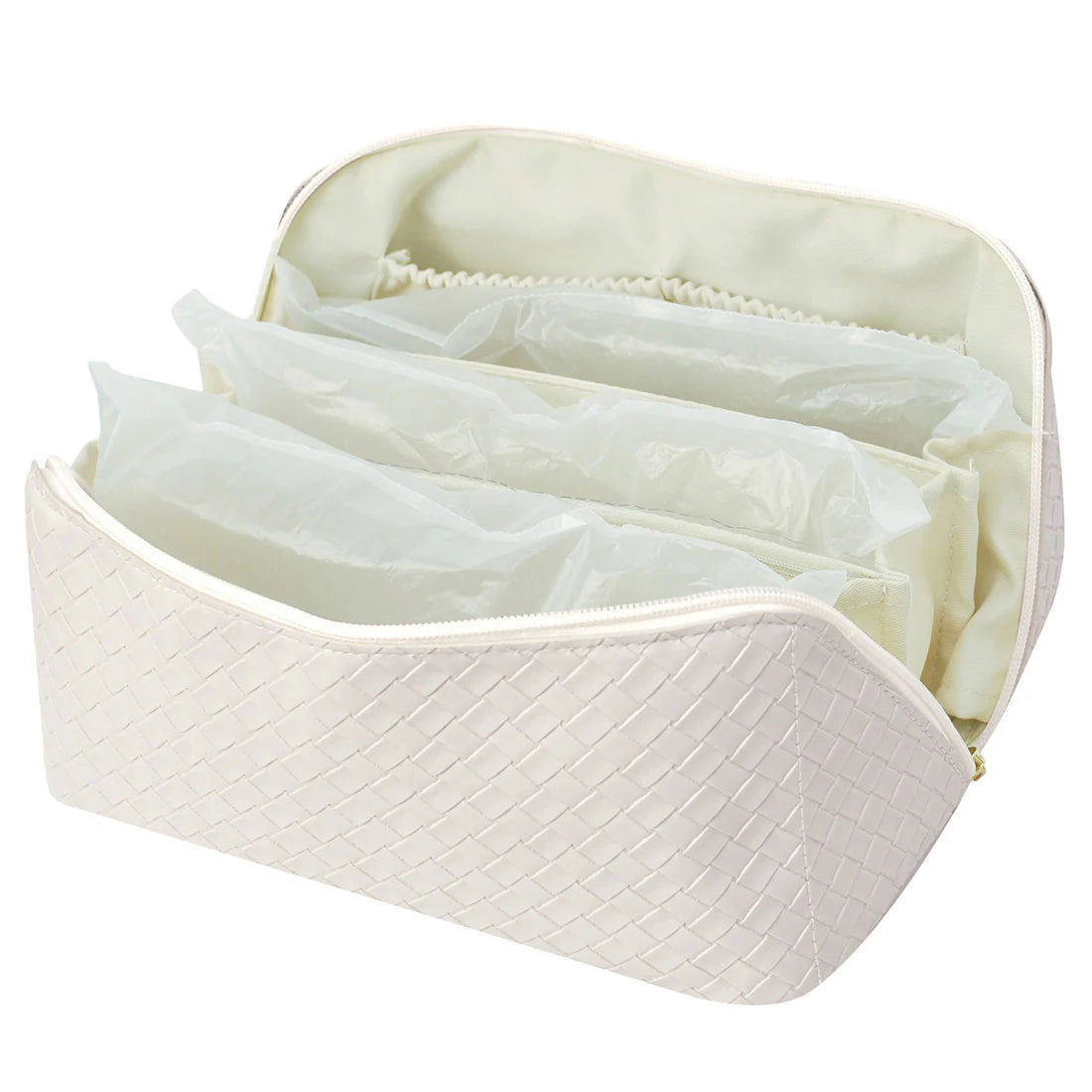 Large Faux Leather Expandable Travel Toiletry