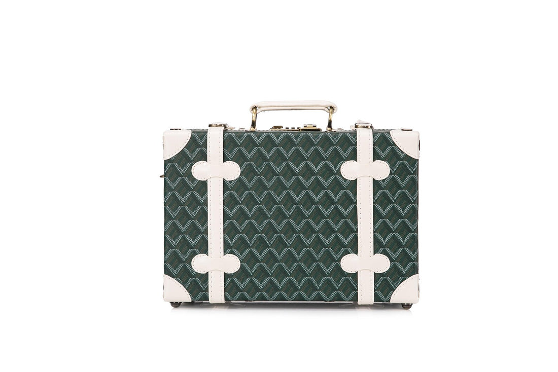 Vintage Printed Trunk Style Cosmetic Storage Handbag