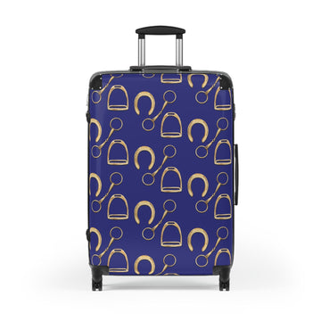 Equestrian Print Hard Shell Expandable Spinner Rolling Luggage